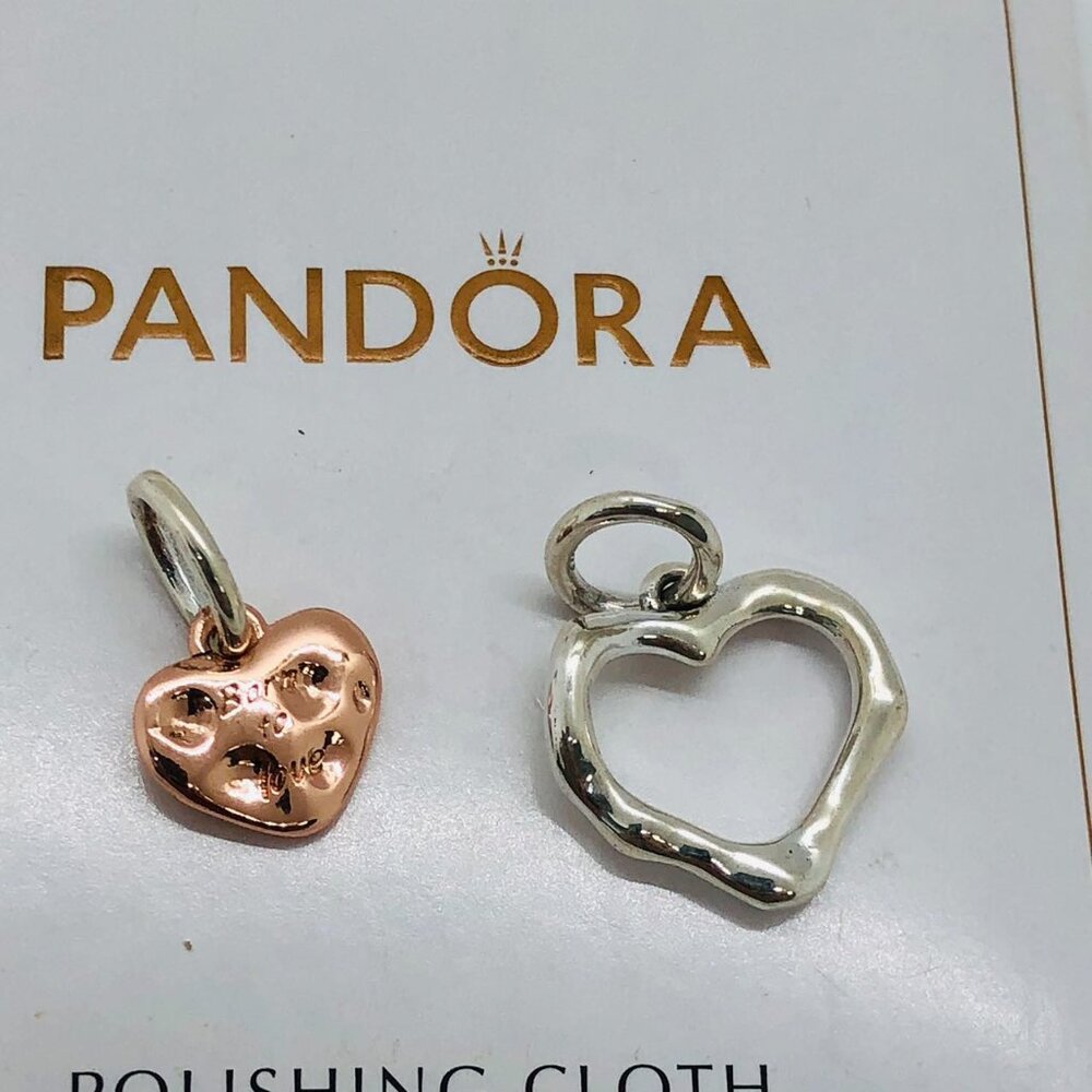 ✨🔥Pandora Joined Hearts Dangle Charm - Picture 3 of 5